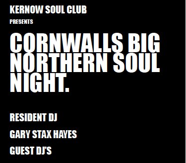 Image for Cornwall's Big Northern Soul Night - Jan'26 !